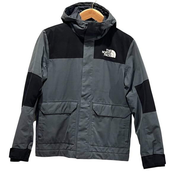 North Face Cypress DriVent Hooded Jacket, Black Gray, M - Picture 1 of 13